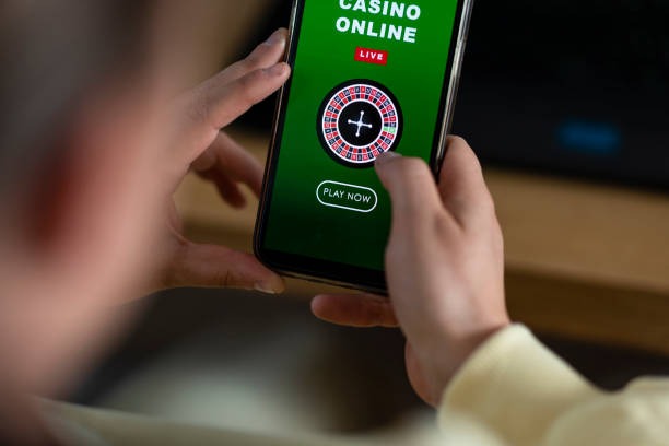 Mobile app interface showing live football and casino options